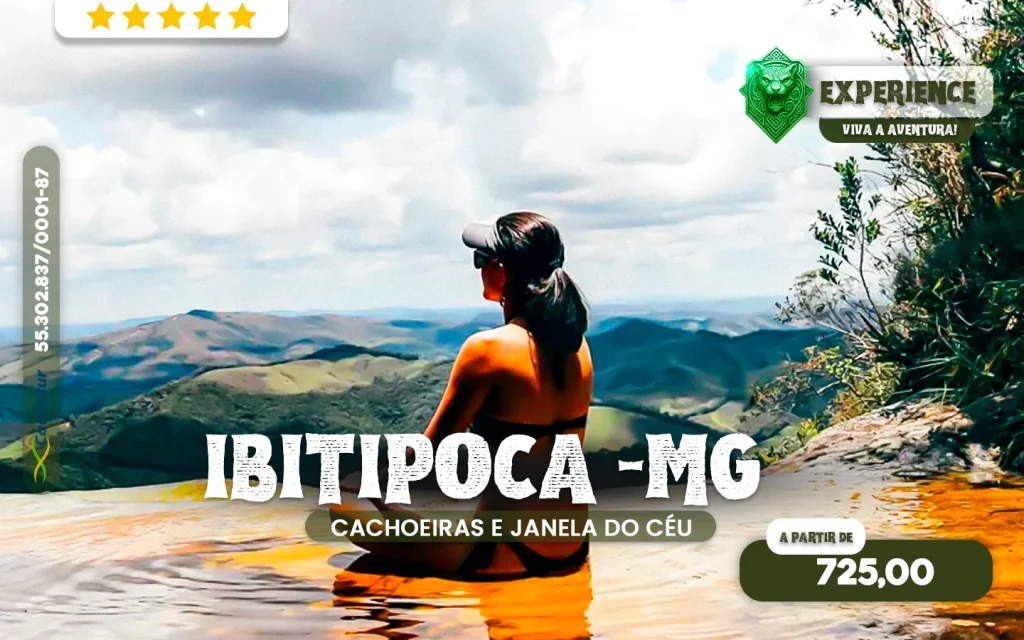 Ibitipoca, MG, cachoeiras e Janela do Céu