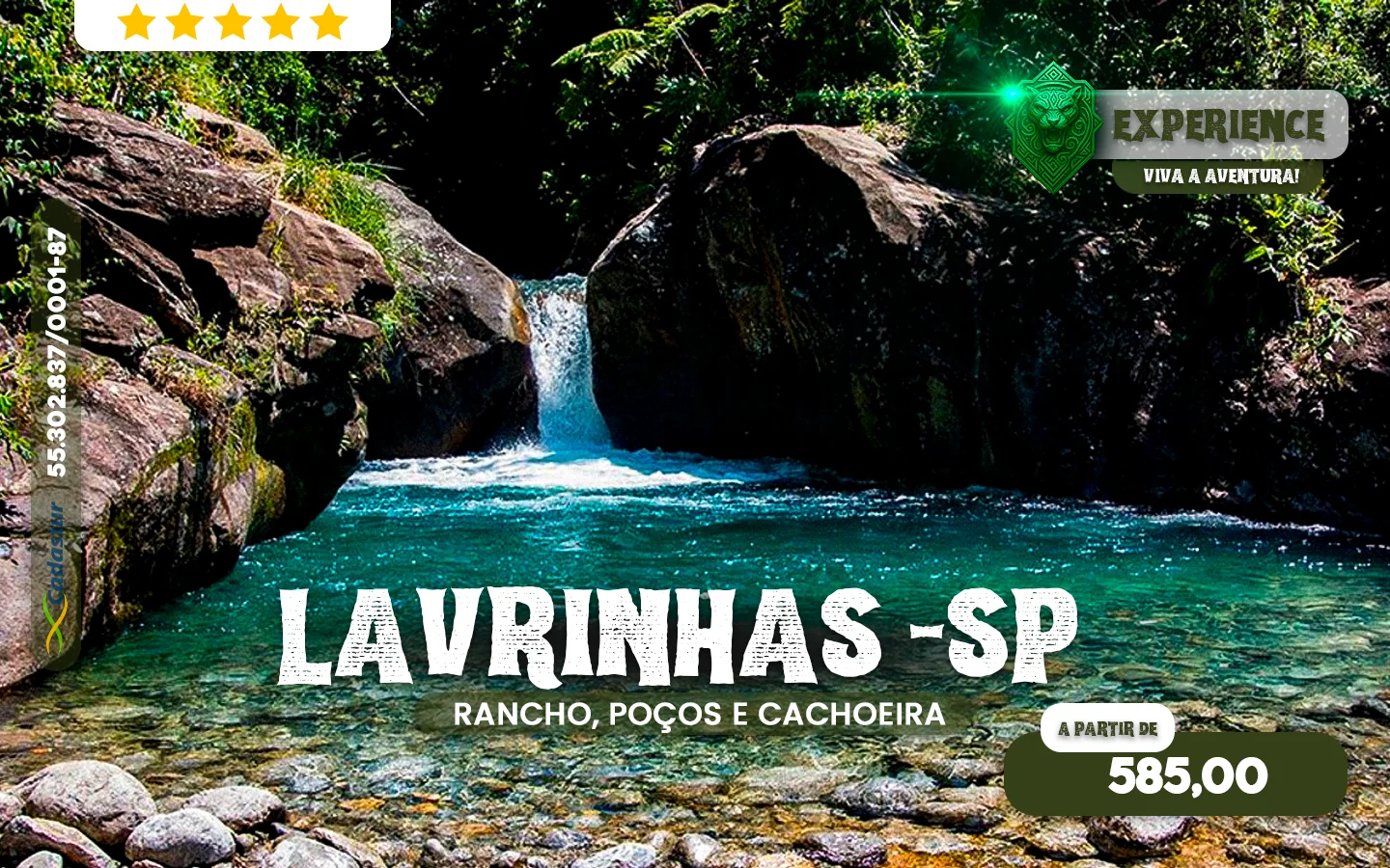 Lavrinhas, SP, rancho, poços e cachoeira